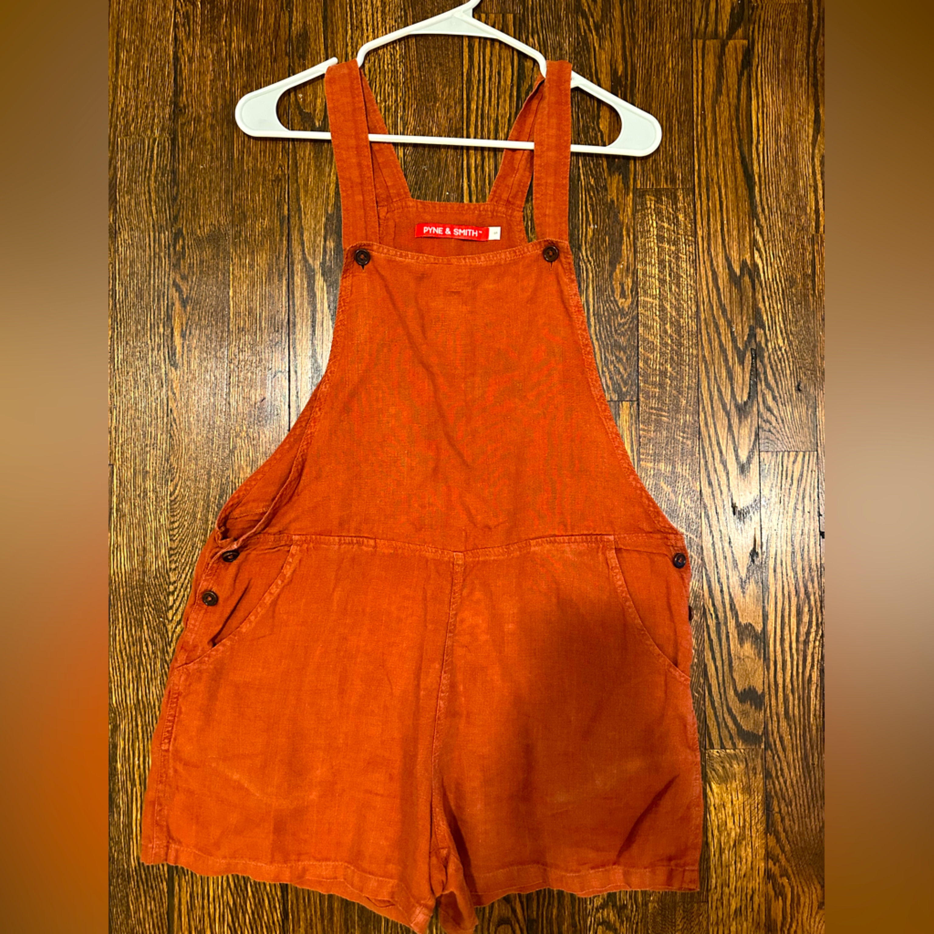 Pyne & Smith Shortalls No 11 Linen Overalls S Devon Red — image 2 of 2
